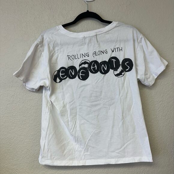 Enfants Riches Deprimes Graphic Print Crew Neck T-Shirt White Size Medium - Picture 6 of 7